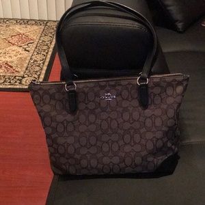 Coach signature handbag